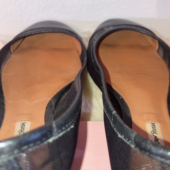 & Other Stories captoe black leather and mesh ballet flats, size 36 - Picture 7 of 8
